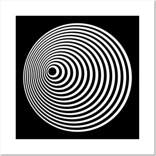 Twilight Zone Tunnel (white on black) Posters and Art